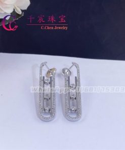Messika Boucles d??oreilles Move 10th SM White Gold For Her Diamond Earrings 10811-WG