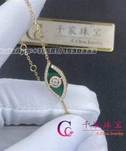 Messika Lucky Eye Malachite Yellow Gold For Her Diamond Bracelet 12888-YG