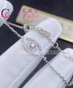 Messika Lucky Eye Pav?? White Gold For Her Diamond Bracelet 10035-WG