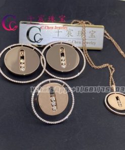 Messika Lucky Move LM Pink Gold For Her Diamond Earrings 10818-PG