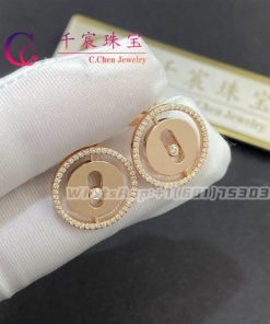 Messika Lucky Move Stud Earrings Rose Gold For Her Diamond Earrings 11571-PG