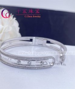 Messika Move 10th Bangle White Gold For Her Diamond Bracelet 11426-WG