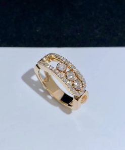 Messika Move Classic Pav?? Pink Gold For Her Diamond Ring 4000- PG