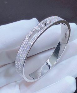 Messika Move Joaillerie Pav?? Bangle White Gold Diamond Bracelet 04699-WG