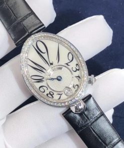 Breguet Reine De Naples 8918Bb/58/864.D00D Mother Of Pear Dial Diamond-Set Bezel 36Mm Automatic Ladies Watch