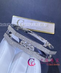 Messika Move Pei Pav?? Cuff White Gold Diamond Bracelet 06750-WG