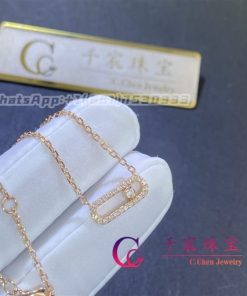 Messika Move Uno Pav?? Pink Gold For Her Diamond Necklace 04708-PG