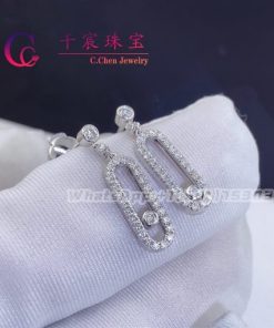 Messika Move Uno Stud White Gold For Her Diamond Earrings 05631-WG