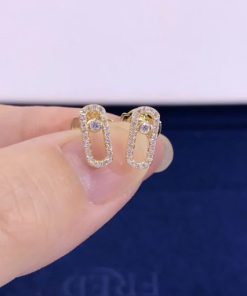 Messika Move Uno Yellow Gold For Her Diamond Earrings 05634-YG