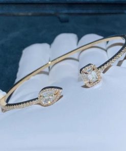 Messika My Twin Skinny 0.15ct x2 Pink Gold For Her Diamond Bracelet 06161-PG