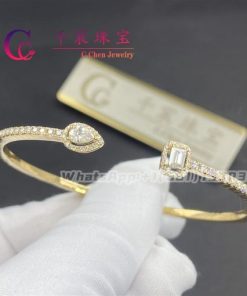 Messika My Twin Skinny 0.15ct x2 Yellow Gold For Her Diamond Bracelet 06161-YG