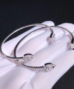 Messika My Twin Skinny 0.40ct x2 White Gold For Her Diamond Bracelet 06492-WG