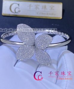 Pasquale Bruni Giardini Segreti Bracelet in 18k White Gold with White Diamonds