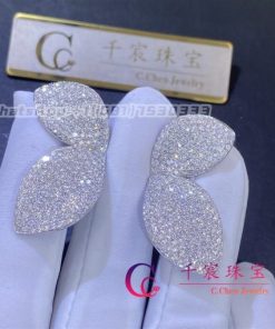 Pasquale Bruni Giardini Segreti Earrings in 18k White Gold with Diamonds 16474B