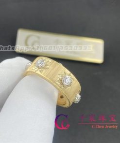 Buccellati Diamond Yellow Gold Wedding Band Ring