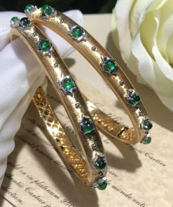 Buccellati Macri Bracelet Yellow Gold and Emerald