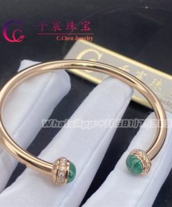 Piaget Possession Open Bangle Bracelet Malachite G36PB100