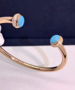 Piaget Possession Open Bangle Bracelet turquoise G36PA200