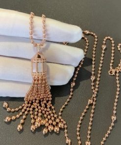 Roberto Coin Art Deco Necklace with Mother of Pearl and Diamonds
