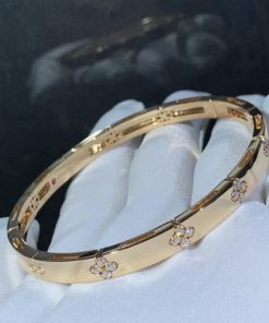 Roberto Coin Love in Verona 18k Rose Gold Medium Width Bangle 6mm 7773202AXBA0