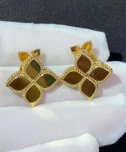 Roberto Coin Princess Flower Rose Gold Earrings AR777EA0642