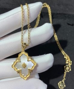 Buccellati Opera Color Pendant 18k Yellow Gold & Mother-of-pearl