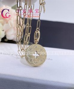Roberto Coin Venetian Princess 18K Yellow Gold & Diamond Double-Medallion Necklace