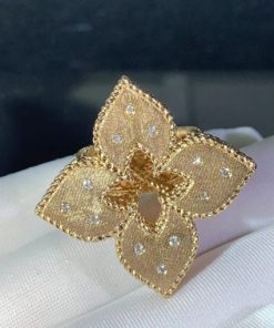 Roberto Coin Venetian Princess Ring Rose Gold & Diamond ?C 3.5cm
