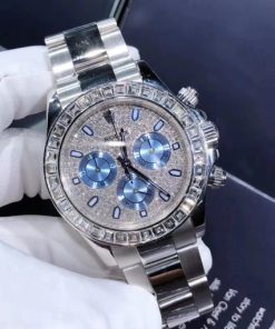Rolex Cosmograph Daytona Diamond Pave Dial Platinum Watch 116576TBR