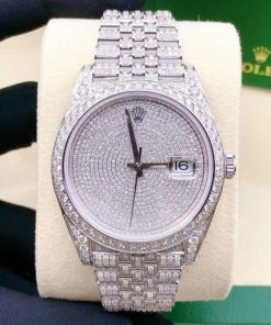 Rolex Datejust 41 Oystersteel Jubilee Custom Diamond Set Covert Dial