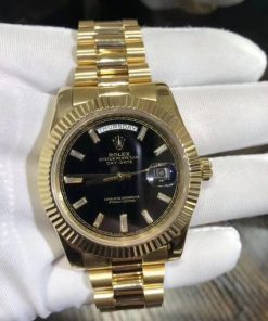 Rolex Day-Date 40 ?C 228238 Yellow Gold Black Diamond Dial