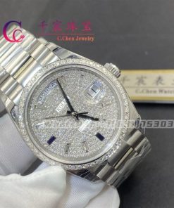 Rolex Day-Date 40mm 18K White gold 228349RBR-0036