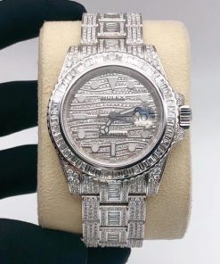 Rolex GMT-Master II Diamond Set in Stainless Steel 116710LN Wrist Watch
