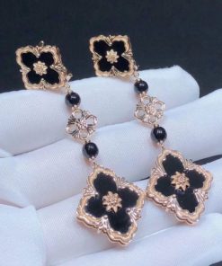 Buccellati Opera Coloured Stones ?C Pendant Earrings 3 Motifs with Onyx