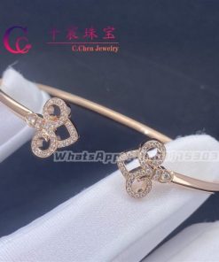 Tiffany Keys Coil Bracelet In 18K Rose Gold And Diamonds