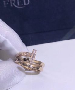 Tiffany T Diamond Square Wrap Ring in 18k Rose Gold 60149834
