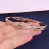 Tiffany T Pav?? Diamond Hinged Bangle in 18k Rose Gold 60153440
