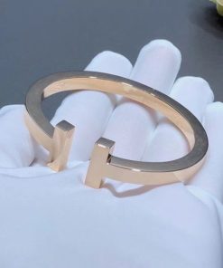 Tiffany T Square Bracelet in 18k Rose Gold 60010742