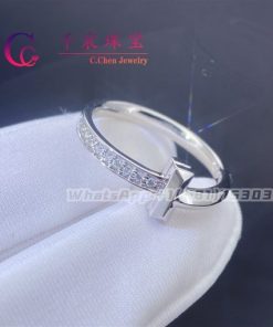 Tiffany T T1 Ring In White Gold With Diamonds 67795555