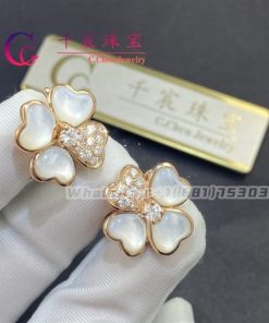 Van Cleef & Arpels Cosmos Earrings Small Model Diamond And Mother-Of-Pearl VCARO5BX00