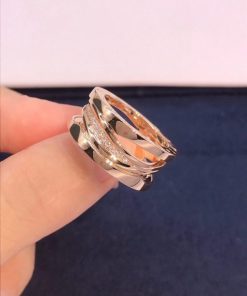 Bulgari B.zero1 bracelet white gold with pav?? diamonds BR855967