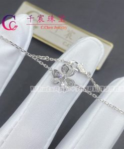 Van Cleef & Arpels Frivole bracelet mini model white gold Diamond VCARP3W200