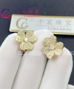 Van Cleef & Arpels Frivole Earrings Small Model Yellow Gold VCARP0J900