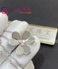 Van Cleef & Arpels Frivole pendant large model white gold Diamond VCARD25300