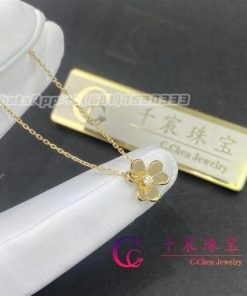 Van Cleef & Arpels Frivole pendant, mini model Yellow gold, Diamond VCARP0J100