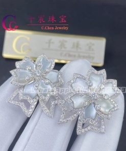 Van Cleef Arpels Hell??bore Earrings Diamond Mother-of-pearl VCARP7EQ00