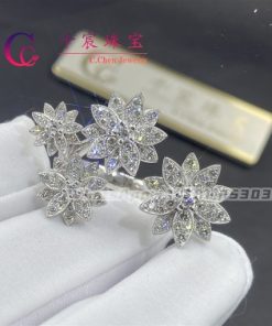 Van Cleef & Arpels Lotus Between The Finger Ring 4 Flowers VCARP7TF00