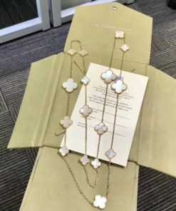 Van Cleef Arpels Magic Alhambra Long Necklace 16 Motifs Mother-of-pearl VCARD79300
