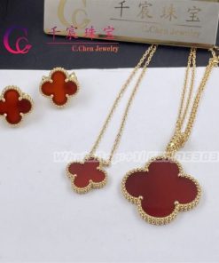 Van Cleef & Arpels Magic Alhambra Long Necklace Carnelian VCARO49N00
