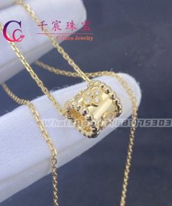 Van Cleef & Arpels Perl??e Clovers Pendant Yellow Gold Diamond VCARO3YG00
